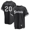 Chicago White Sox #20 Miguel Vargas Player Black CONTON City Connect Home Game Stitched Jerseys