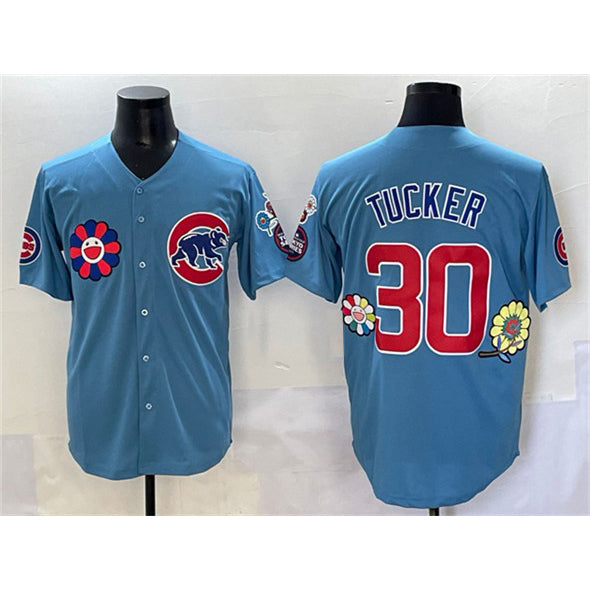 Chicago Cubs #30 Kyle Tucker Blue CONTON 2025 Tokyo Series 2nd Alternate Limited Stitched Jersey