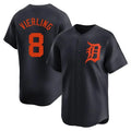 Detroit Tigers #8 Matt Vierling Player Navy CONTON Home Limited Stitched Jerseys