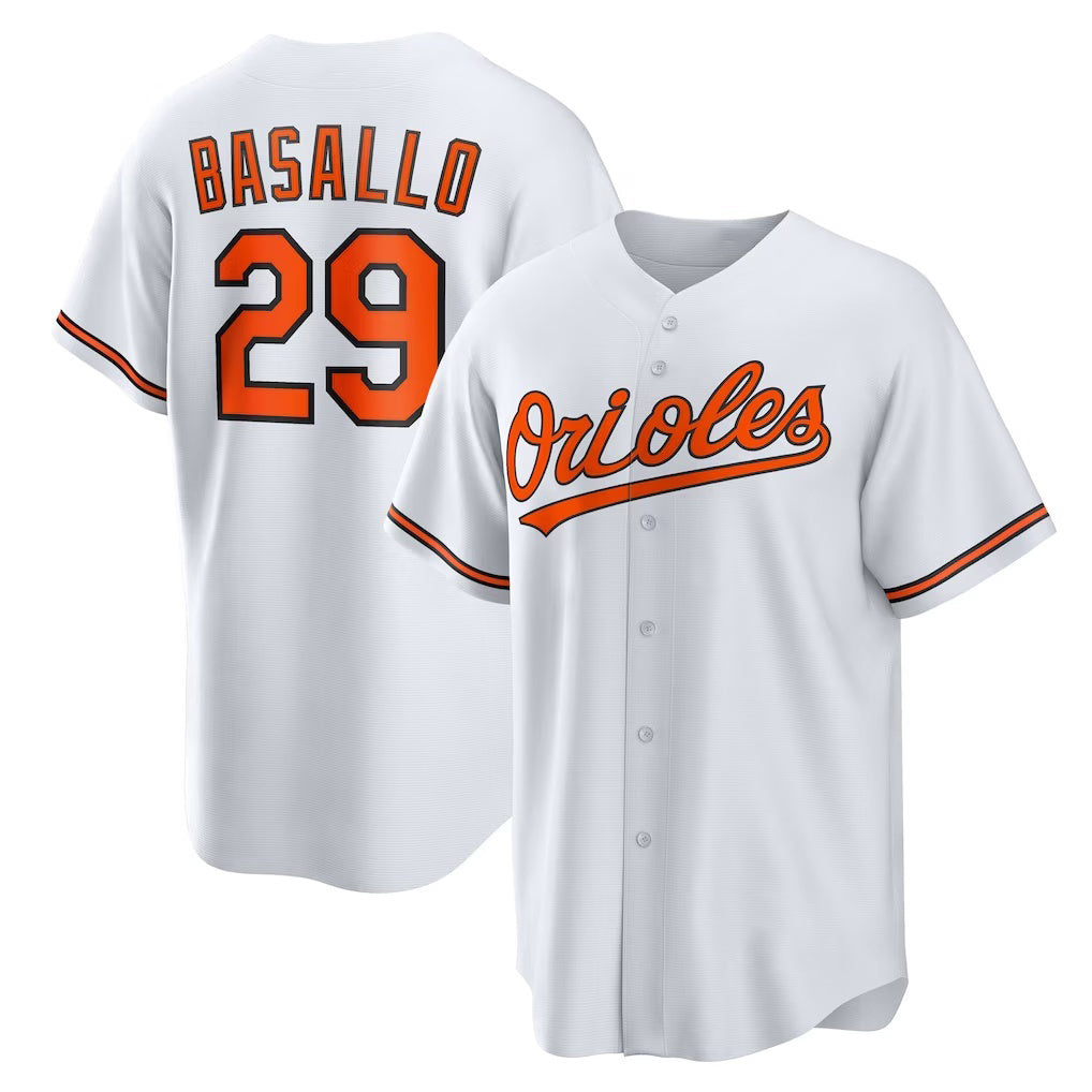 Baltimore Orioles #29 Samuel Basallo White CONTON Replica Player Jersey