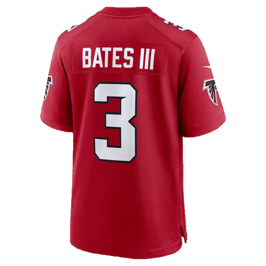 A.Falcons #3 Jessie Bates III Red CONTON Game Jersey