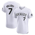 Colorado Rockies #7 Matt Holliday Player White CONTON Limited Elite Home Stitched Jerseys