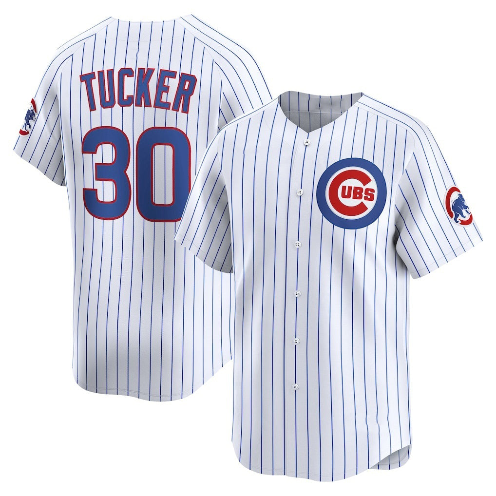 Chicago Cubs #30 Kyle Tucker White CONTON Home Limited Player Jersey