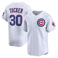 Chicago Cubs #30 Kyle Tucker White CONTON Home Limited Player Jersey