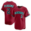Arizona Diamondbacks #2 Geraldo Perdomo Player Red CONTON Limited Home Game Stitched Jerseys