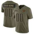 Custom W.Commanders Active Player Olive CONTON 2025 Salute to Service Limited Stitched Jersey