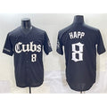 Chicago Cubs #8 Ian Happ Black CONTON 'Gothic North Side Edition' Vapor Premier Limited Stitched Jersey