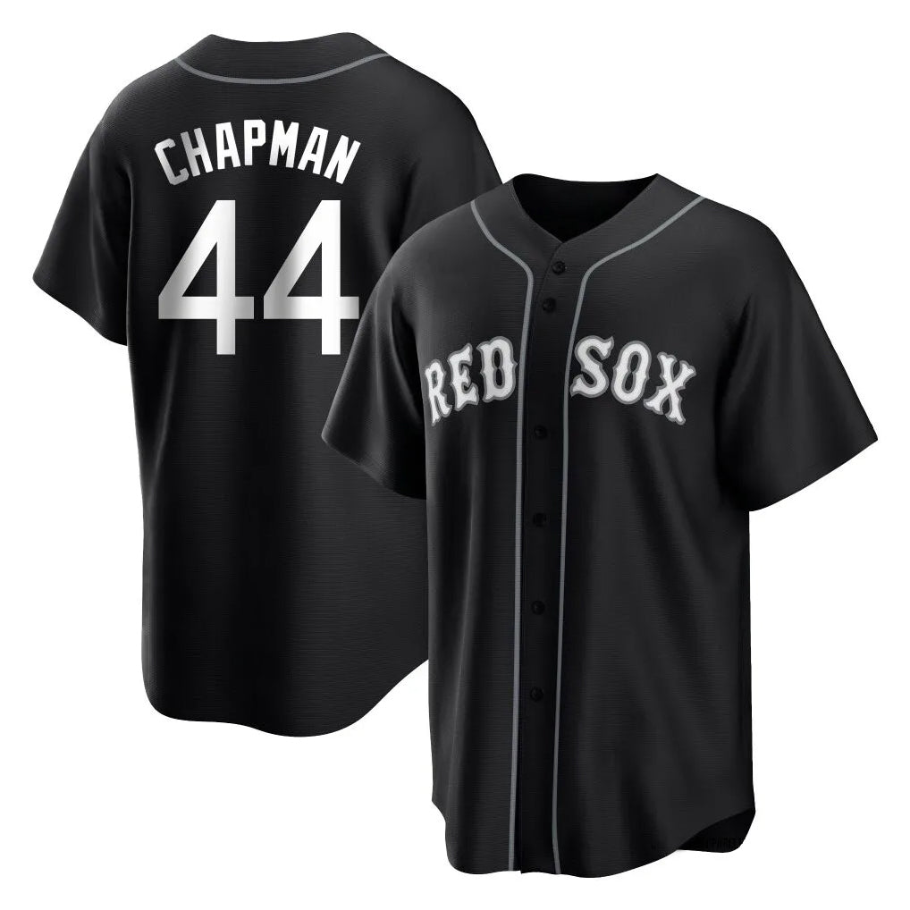 Boston Red Sox #44 Aroldis Chapman Player Black CONTON Home Game Stitched Jerseys