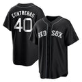 Boston Red Sox #40 Willson Contreras Player Black CONTON Home Game Stitched Jerseys