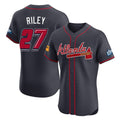 Atlanta Braves #27 Austin Riley Player Navy CONTON 2025 Speedway Classic Limited Elite Home Game Stitched Jerseys
