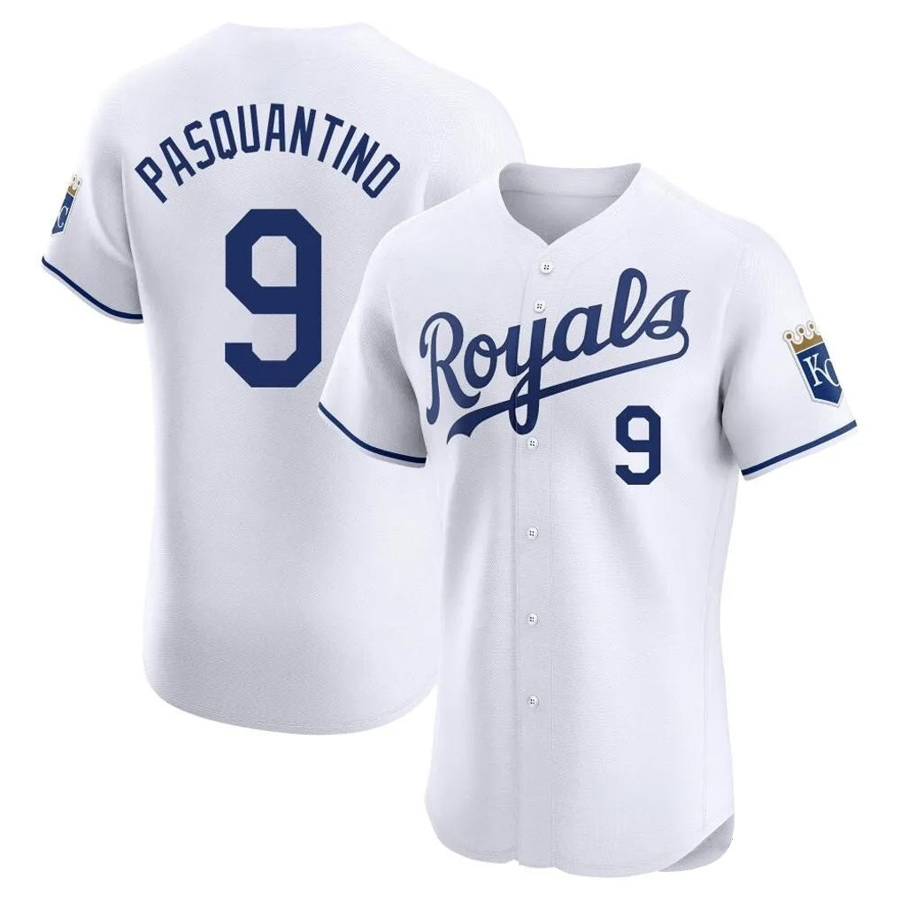 Kansas City Royals #9 Vinnie Pasquantino Player White CONTON Alt Limited Elite Home Stitched Jerseys