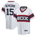 Chicago White Sox #15 Sean Newcomb Player White CONTON T-shirt Home Game Stitched Jerseys