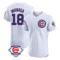 Chicago Cubs #18 Shota Imanaga Player White CONTON 150th Anniversary Limited Elite Home Game Stitched Jerseys