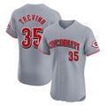 Cincinnati Reds #35 Jose Trevino Player Gray CONTON Limited Elite Home Stitched Jerseys
