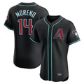Arizona Diamondbacks #14 Gabriel Moreno Player Black CONTON Limited Elite Home Game Stitched Jerseys