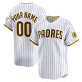 Custom San Diego Padres White CONTON Home Limited Jersey