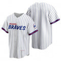 Atlanta Braves Blank 2021 White CONTON City Connect Stitched Jersey
