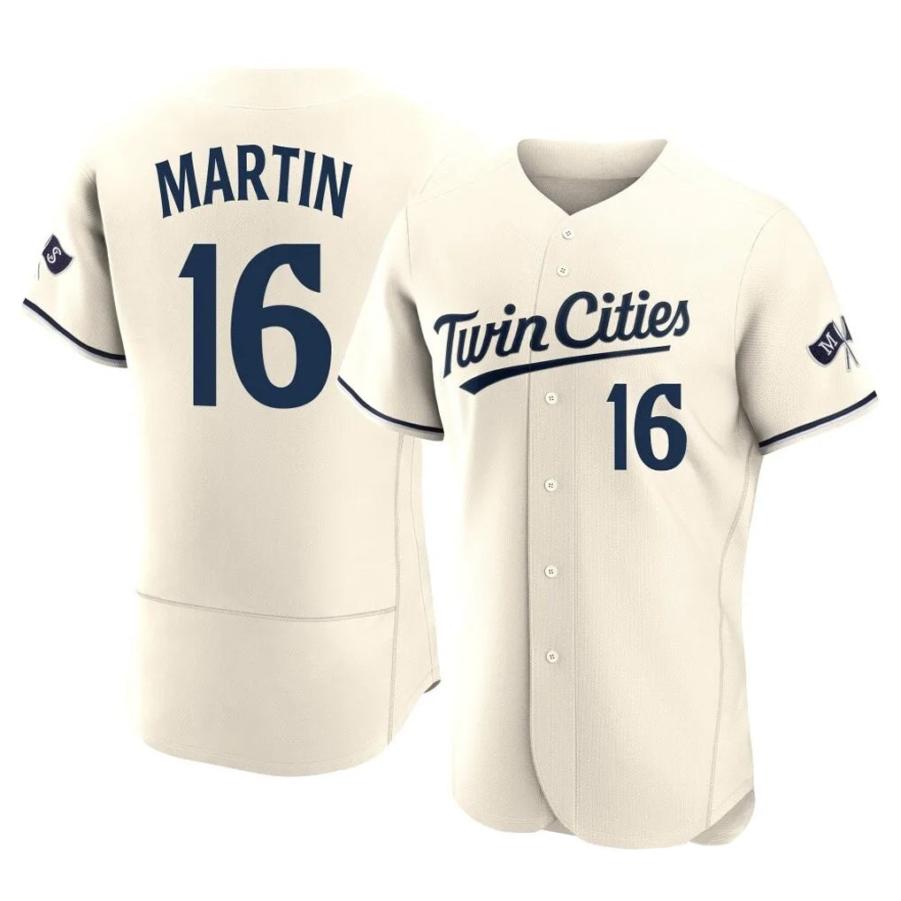 Minnesota Twins #16 Austin Martin Player Cream CONTONHome Limited Elite Stitched Jerseys