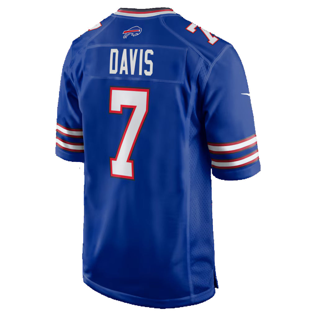 B.Bills #7 Ray Davis Royal CONTON Team Game Jersey