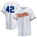 Baltimore Orioles #42 Jackie Robinson White CONTON Home 2025 Day Replica Jersey