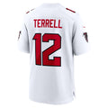 A.Falcons #12 Avieon Terrell White Game Football jersey CONTON