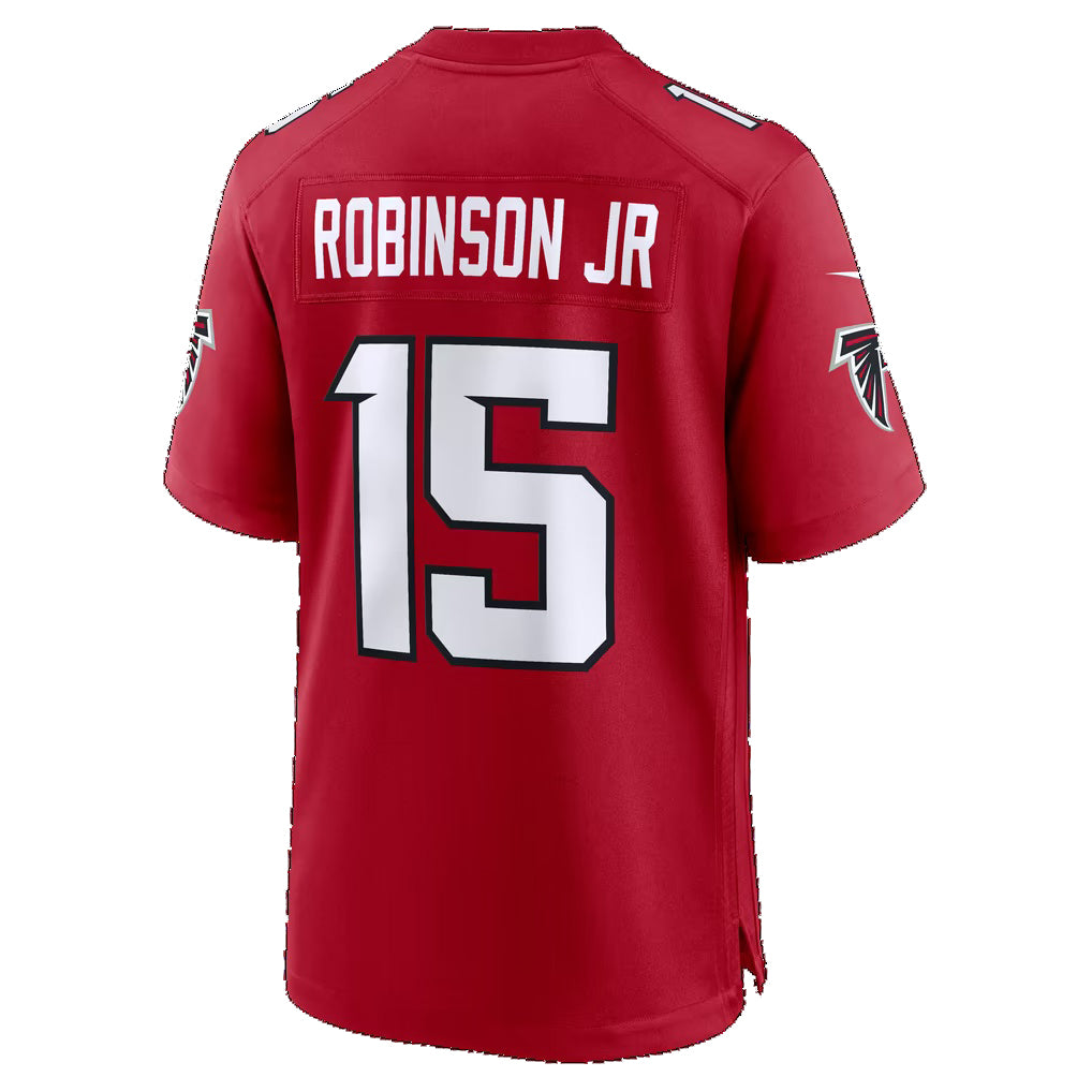 A.Falcons #15 Brian Robinson Jr. Red Team Game Football jersey CONTON