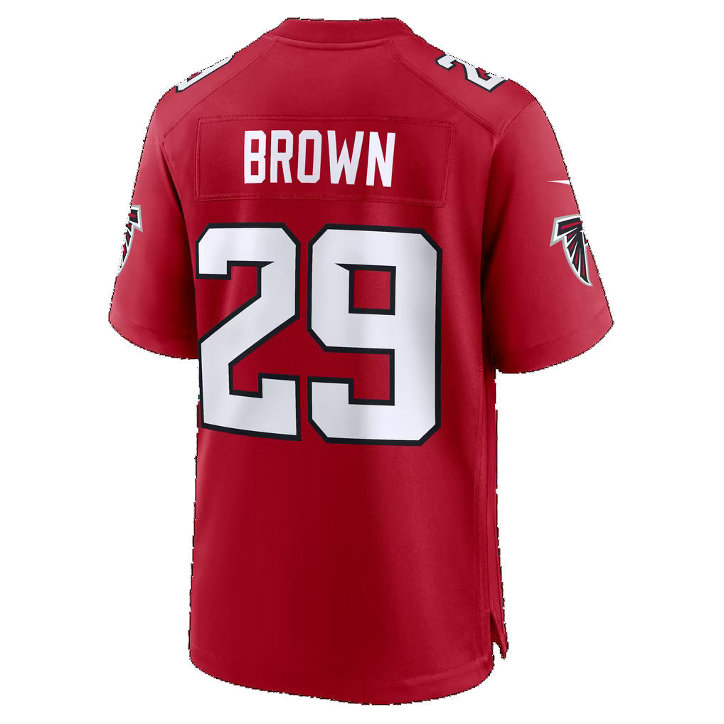 A.Falcons #29 Sydney Brown Red Team Game Football jersey CONTON