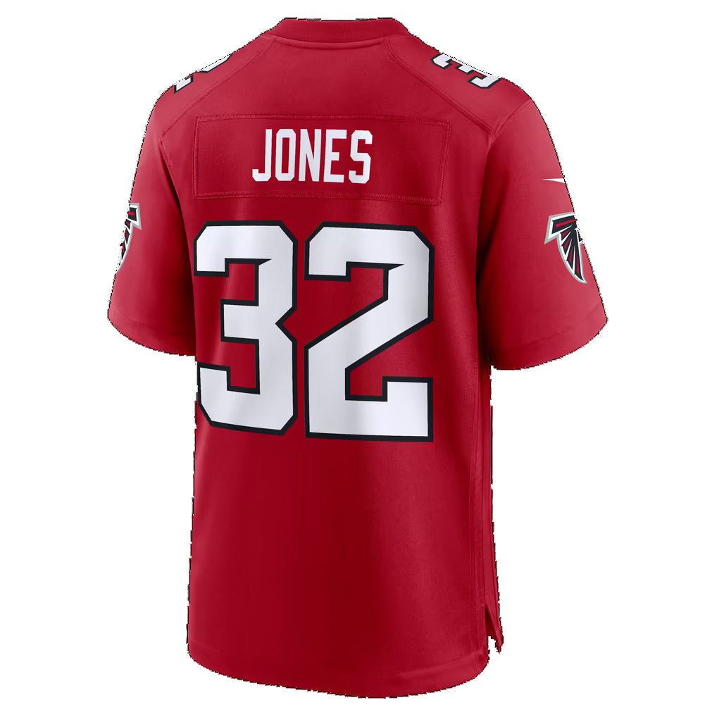 A.Falcons #32 Cash Jones Red Team Game Football jersey CONTON