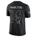 B.Ravens #14 Kyle Hamilton Black 2026 Salute to Service Stitched Limited Football jersey CONTON