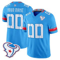 Custom H.Texans Rivalries Blue Jersey CONTON - All Stitched Jersey CONTON