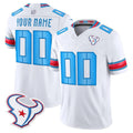 Custom H.Texans White 2026 Rivalries Vapor Limited Jersey CONTON - All Stitched Jersey CONTON