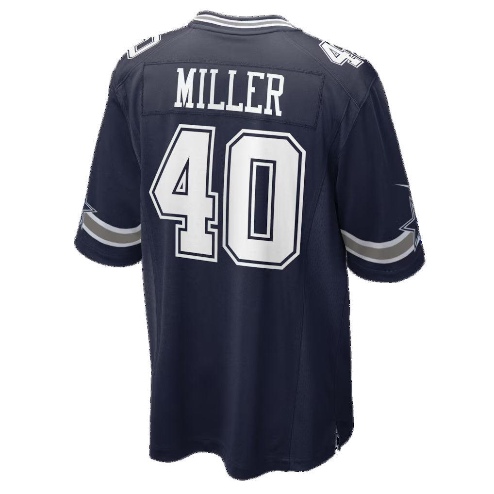 D.Cowboys #40 Von Miller Navy Game Jersey CONTON