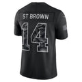 D.Lions #14 Amon-Ra St. Brown Black 2026 Salute to Service Stitched Limited Football jersey CONTON