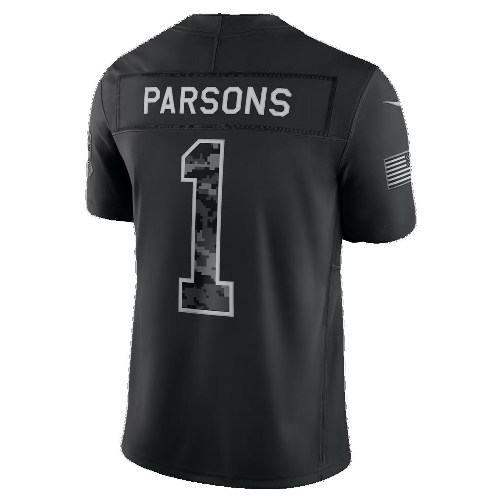 GB.Packers #1 Micah Parsons Black 2026 Salute to Service Stitched Limited Football jersey CONTON