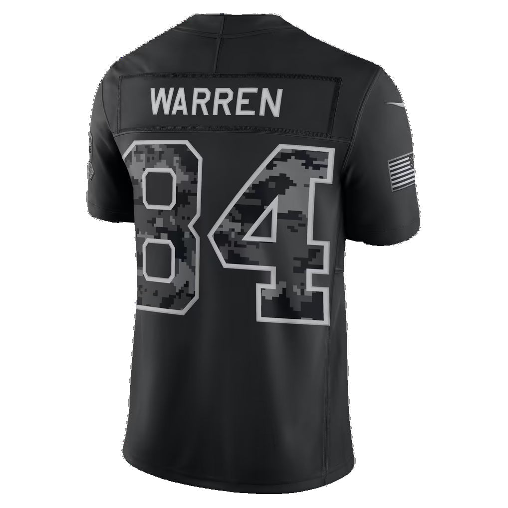 IN.Colts #84 Tyler Warren Black 2026 Salute to Service Stitched Limited Football jersey CONTON