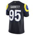 LA.Rams #95 Myles Garrett Dark Blue Rivalries Collection Stitched Limited Jersey CONTON