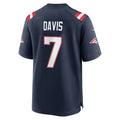 NE.Patriots #7 Carlton Davis Navy Team Game Jersey CONTON