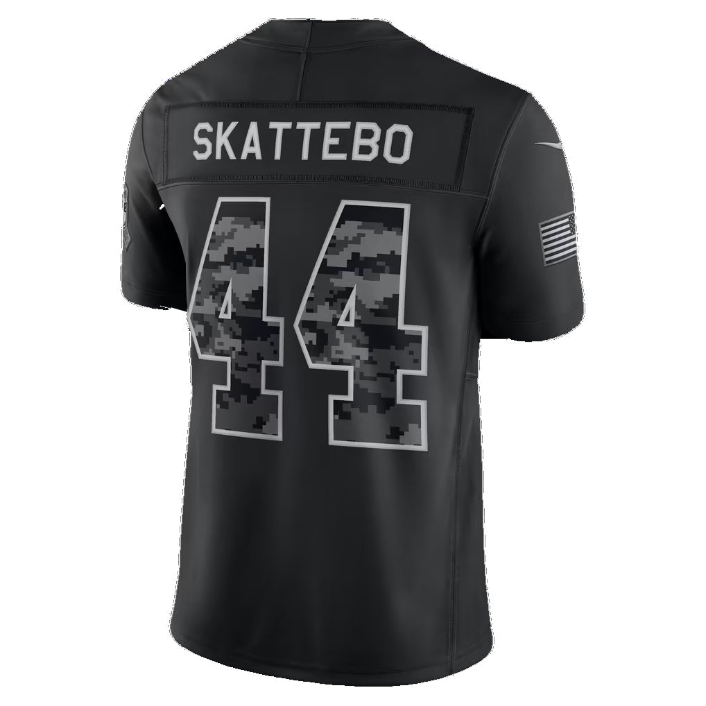 NY.Giants #44 Cam Skattebo Black 2026 Salute to Service Stitched Limited Football jersey CONTON