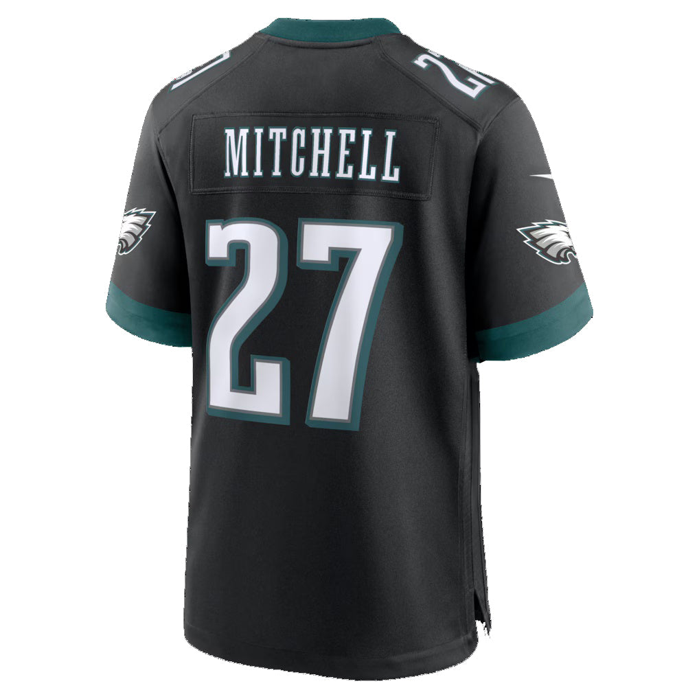 P.Eagles #27 Quinyon Mitchell Black Alternate Game Jersey CONTON