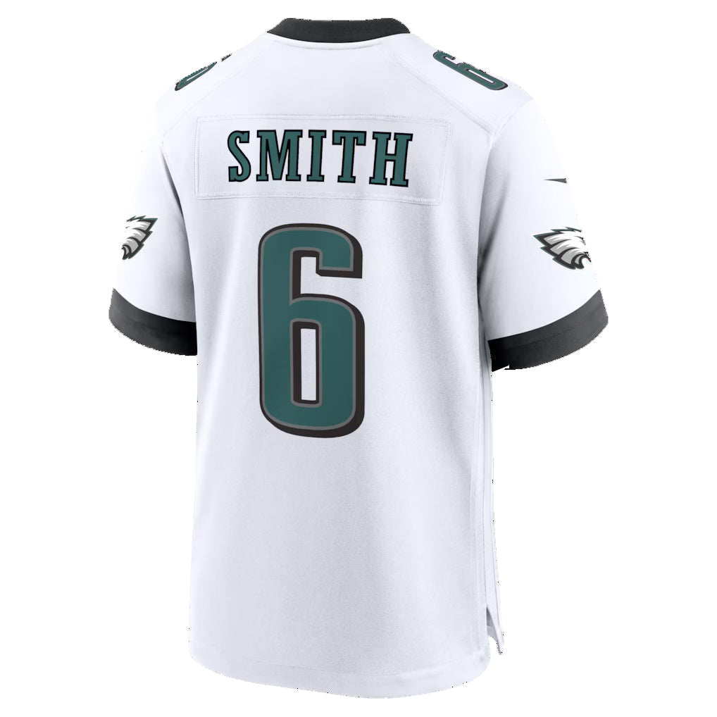 P.Eagles #6 DeVonta Smith White Game Jersey CONTON