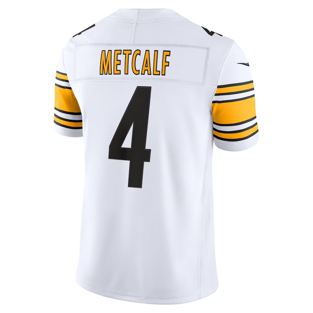 P.Steelers #4 DK Metcalf White Vapor F.U.S.E. Stitched Limited Jersey CONTON