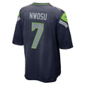 S.Seahawks #7 Uchenna Nwosu College Navy Team Game Jersey CONTON