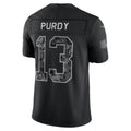 SF.49ers #13 Brock Purdy Black 2026 Salute to Service Stitched Limited Football jersey CONTON