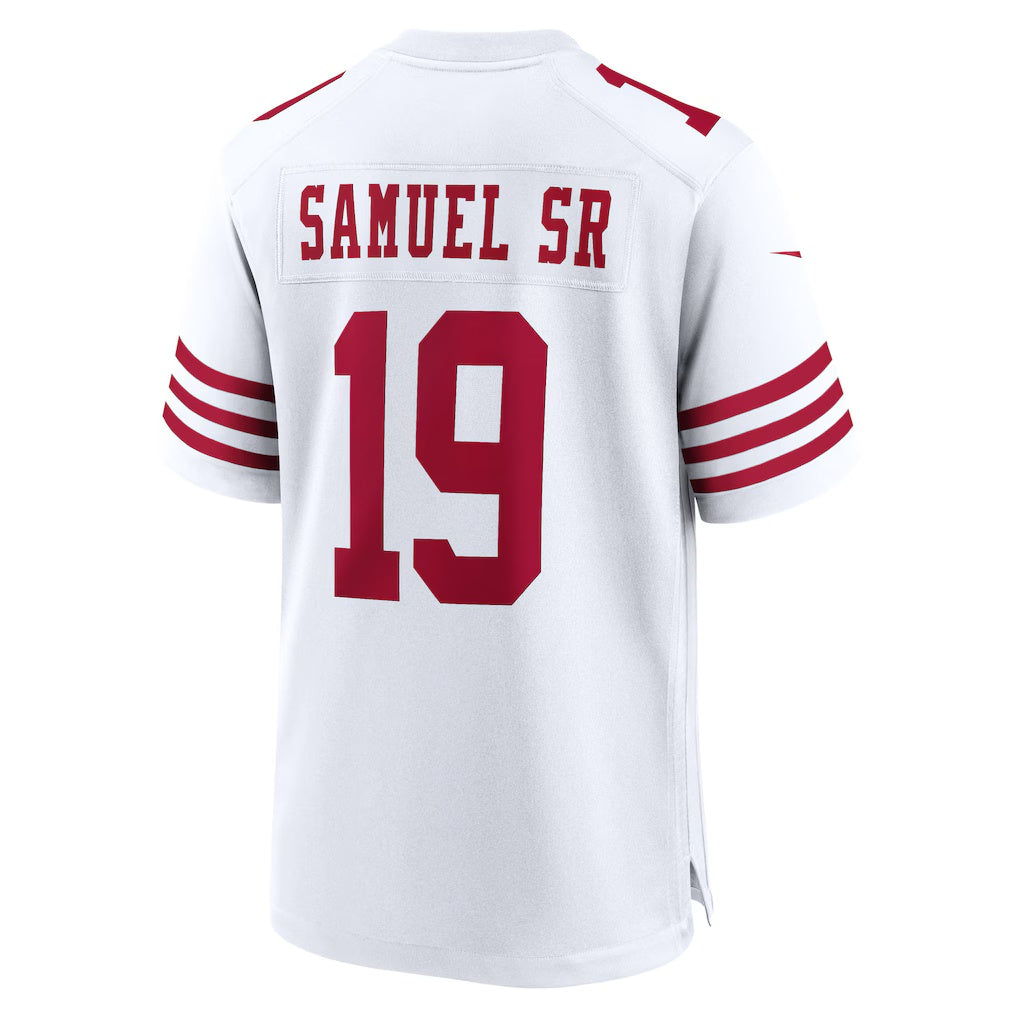 SF.49ers #19 Deebo Samuel Sr White Game Jersey CONTON