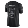 W.Commanders #5 Jayden Daniels Black 2026 Salute to Service Stitched Limited Football jersey CONTON