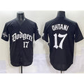 Los Angeles Dodgers #17 Shohei Ohtani Black CONTON 2025 LA Gothic Style With 2024 World Series Champions Patch Vapor Premier Limited Stitched Jersey