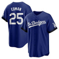 Los Angeles Dodgers #25 Tommy Edman Player Royal CONTON City Connect Home Game Stitched Jerseys