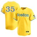 Boston Red Sox #35 Garrett Crochet Player Yellow CONTON Limited Home Game Stitched Jerseys1