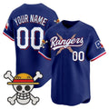 Custom Texas Rangers x One Piece Royal CONTON Vapor Premier Limited Jersey - Stitched