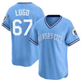 Kansas City Royals #67 Seth Lugo Player Light Blue CONTON Limited Throwback Cooperstown Collection T-shirt Stitched Jerseys
